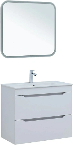 Тумба под раковину Aquanet Практика 80 белый матовый 00330459 напольная/подвесная Тумба под раковину Aquanet Практика 80 белый матовый 00330459 напольная/подвесная