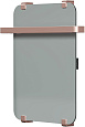 Полотенцесушитель электрический Allen Brau Infinity 60x44 00325649 с рейлингом 2.0 и креплением, медь брашированная