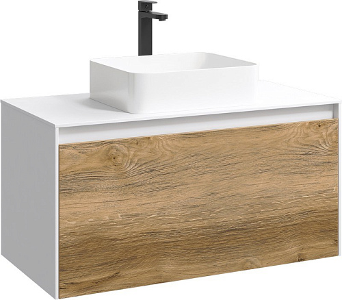 Корпус тумбы под раковину подвесной, 80 см без фасадов AQWELLA Mobi MOB0108W цвет белый Корпус тумбы под раковину подвесной, 80 см без фасадов AQWELLA Mobi MOB0108W цвет белый