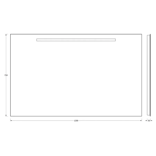 Зеркало Evoform Lumline BY 2008 120х75 см со встроенным LUM-светильником Зеркало Evoform Lumline BY 2008 120х75 см со встроенным LUM-светильником