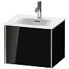 Тумба под раковину Duravit XVIU XV40310B140 подвесная 51 см черный глянцевый Тумба под раковину Duravit XVIU XV40310B140 подвесная 51 см черный глянцевый