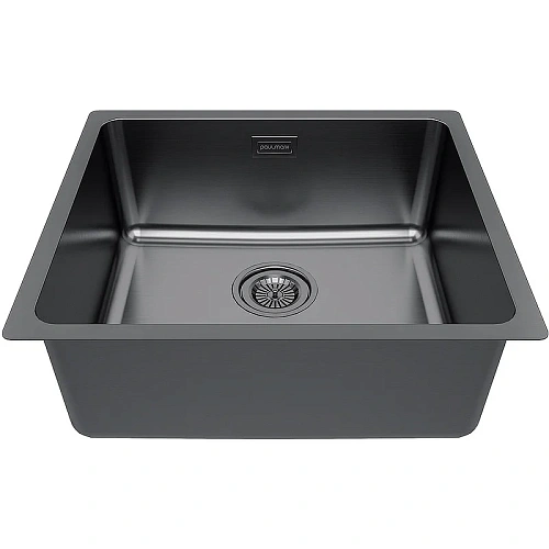 Кухонная мойка Paulmark YUNI 49 UN YU49-GM, вороненая сталь, 490х440мм Кухонная мойка Paulmark YUNI 49 UN YU49-GM, вороненая сталь, 490х440мм
