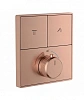 Смеситель для душа Wonzon &amp; Woghand (WW-INF362A-BRG) термостатический встраиваемая на 2 потребителя, брашированное розовое золото