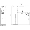 Смеситель для раковины Swedbe Diana 1010B Смеситель для раковины Swedbe Diana 1010B