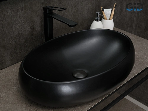 Раковина Gid Bm9030a 53371 накладная черная матовая 60x41x15 Раковина Gid Bm9030a 53371 накладная черная матовая 60x41x15