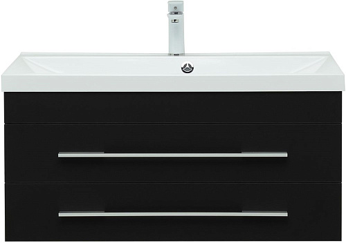 Тумба под раковину Aquanet Верона 90 New черный матовый 00272429 Тумба под раковину Aquanet Верона 90 New черный матовый 00272429