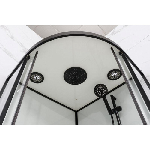 Душевая кабина Frank F400/2 М Black черный профиль матовое стекло 100x100 20072 Душевая кабина Frank F400/2 М Black черный профиль матовое стекло 100x100 20072