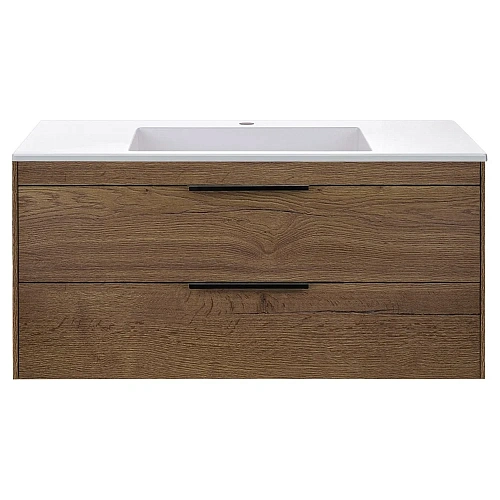 Тумба под раковину Vincea Chiara 2D 1000 подвесная, 2 выкатных ящика soft-close, T.Oak VMC-2C2100TO Тумба под раковину Vincea Chiara 2D 1000 подвесная, 2 выкатных ящика soft-close, T.Oak VMC-2C2100TO