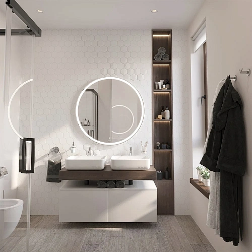 Столешница STWORKI Ольборг 120 дуб карпентер, без отверстий, 2 тумбы 60 + 2 раковины STWORKI Soul 1 489333 Столешница STWORKI Ольборг 120 дуб карпентер, без отверстий, 2 тумбы 60 + 2 раковины STWORKI Soul 1 489333