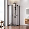 Душевой уголок AM.PM Gem W90G-403-100280-BT 100x80 черный матовый, стекло прозрачное Душевой уголок AM.PM Gem W90G-403-100280-BT 100x80 черный матовый, стекло прозрачное