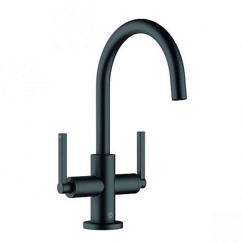 Смеситель для раковины Kludi Nova Fonte Puristic черный матовый 201183915 Смеситель для раковины Kludi Nova Fonte Puristic черный матовый 201183915