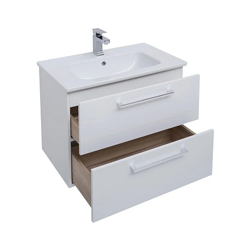 Тумба под раковину DREJA GIO, 80 см, подвесная, 2 ящика, белый глянец 77.0103W Тумба под раковину DREJA GIO, 80 см, подвесная, 2 ящика, белый глянец 77.0103W
