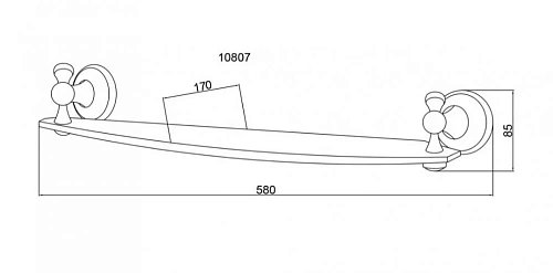 Полка Boheme Provanse 10807 Полка Boheme Provanse 10807