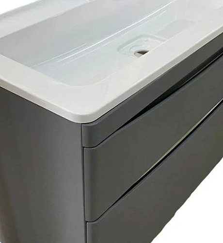 Тумба под раковину Style Line Бергамо мини 70 люкс PLUS серый СС-00002319 Тумба под раковину Style Line Бергамо мини 70 люкс PLUS серый СС-00002319