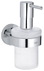 Картинка анонса товара «дозатор жидкого мыла grohe essentials с держателем, хром (40448001)»