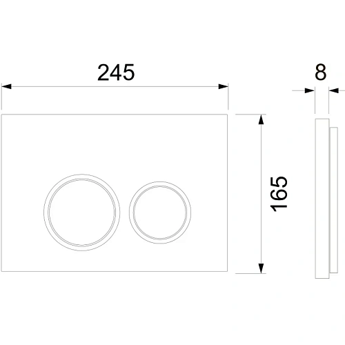 Клавиша смыва TECE TECEspring 9940103 с круглыми кнопками, белый глянцевый Клавиша смыва TECE TECEspring 9940103 с круглыми кнопками, белый глянцевый