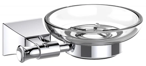 Мыльница ART&MAX GENOVA AM-M-016-CR подвесная, стеклянная Мыльница ART&MAX GENOVA AM-M-016-CR подвесная, стеклянная