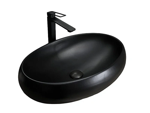 Раковина Gid Bm9030a 53371 накладная черная матовая 60x41x15 Раковина Gid Bm9030a 53371 накладная черная матовая 60x41x15