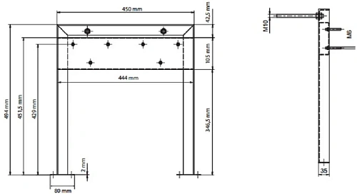 Монтажный элемент для сиденья Bemeta HELP program 347125011 347625051 Монтажный элемент для сиденья Bemeta HELP program 347125011 347625051