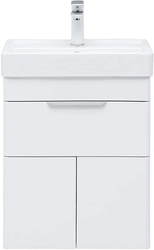 Тумба под раковину Aquanet Ирис new 50 белый глянец (1 ящик, 2 дверцы) 00310147 Тумба под раковину Aquanet Ирис new 50 белый глянец (1 ящик, 2 дверцы) 00310147