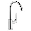 Картинка анонса товара «смеситель для раковины hansgrohe rebris e 210, с поворотным изливом, со сливным гарнитуром 72576000,»