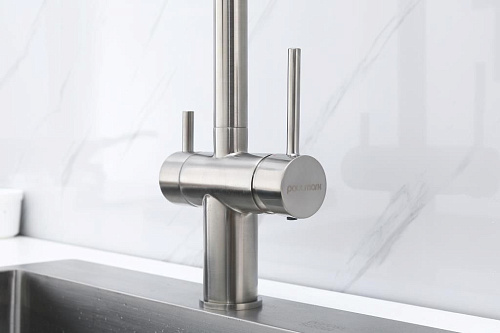 Смеситель для кухни Paulmark Gravity брашированная нерж.сталь Gr213888-BS Смеситель для кухни Paulmark Gravity брашированная нерж.сталь Gr213888-BS
