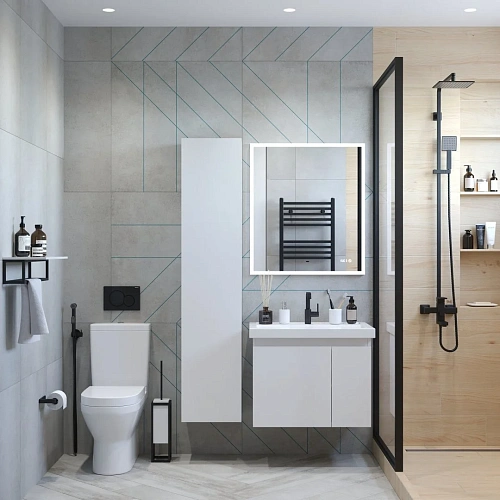 Шкаф-пенал BRIZ Бьелла П6-35 364 04-06035-00 00 БЕЛ белый Шкаф-пенал BRIZ Бьелла П6-35 364 04-06035-00 00 БЕЛ белый