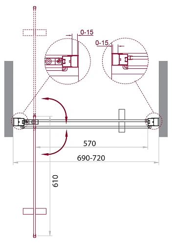 Душевая дверь BelBagno MARMI-B-1-70-C-Cr Душевая дверь BelBagno MARMI-B-1-70-C-Cr