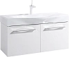 Тумба под раковину AQWELLA Милан Mil.01.10/W цвет белый с дверцами