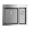 Кухонная мойка Omoikiri Akisame 60-2-IN-L нерж.сталь/нержавеющая сталь 4993775