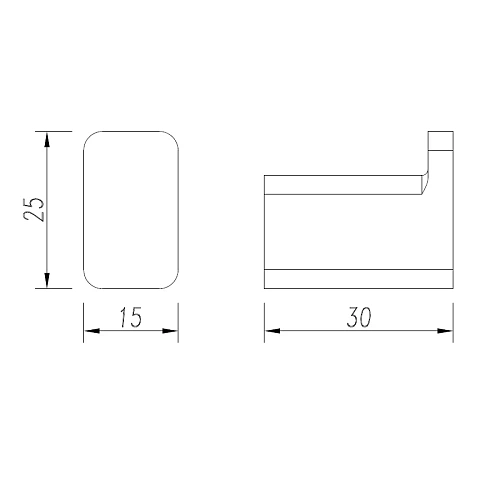 Крючок AQUAme Tivoli AQM7301MB черный Крючок AQUAme Tivoli AQM7301MB черный