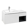 Картинка анонса товара «тумба под раковину villeroy &amp; boch subway 3.0 с подсветкой pure white / pure white c572l0vf»