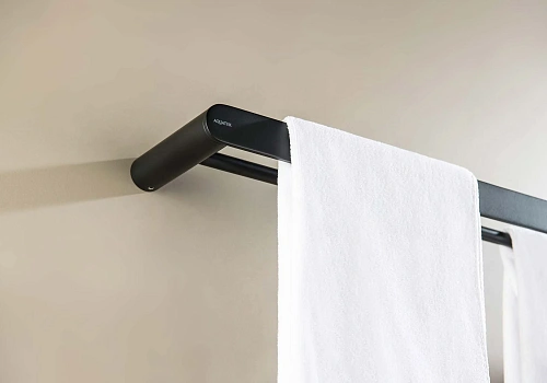 Полотенцедержатель Aquatek ЛИРА AQ4430MB черный матовый Полотенцедержатель Aquatek ЛИРА AQ4430MB черный матовый