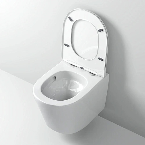 Унитаз подвесной GROSSMAN GR-4477SQ 490x370x360 безободковый смыв торнадо бесшумный с сиденьем Унитаз подвесной GROSSMAN GR-4477SQ 490x370x360 безободковый смыв торнадо бесшумный с сиденьем