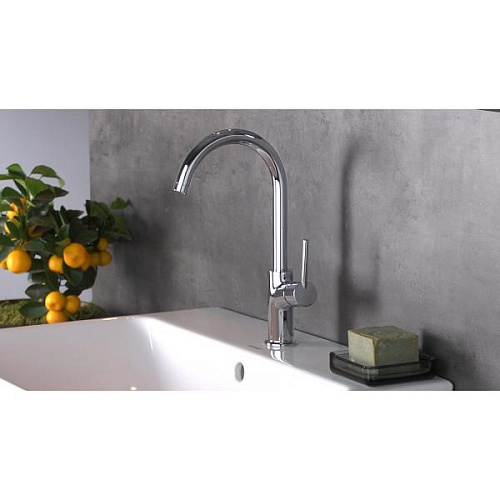 Смеситель для раковины hansgrohe Talis с поворотным изливом и сливным клапаном Push-Open, хром 32082000. Смеситель для раковины hansgrohe Talis с поворотным изливом и сливным клапаном Push-Open, хром 32082000.