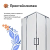 Душевой уголок DIWO Тула 90х90 профиль хром глянцевый 571084 Душевой уголок DIWO Тула 90х90 профиль хром глянцевый 571084