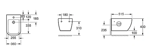 Биде подвесное Allen Brau Infinity 4.21006.20 Биде подвесное Allen Brau Infinity 4.21006.20