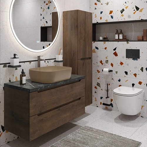 Тумба со столешницей и раковиной BelBagno ETNA 80 etna80rw-kepmno-1302h316-set подвесная ETNA80RW-KEPMNO-1302H316-SET Тумба со столешницей и раковиной BelBagno ETNA 80 etna80rw-kepmno-1302h316-set подвесная ETNA80RW-KEPMNO-1302H316-SET