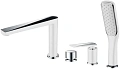 Смеситель на борт ванны Boheme VENTURO белый + хром 370-W Смеситель на борт ванны Boheme VENTURO белый + хром 370-W