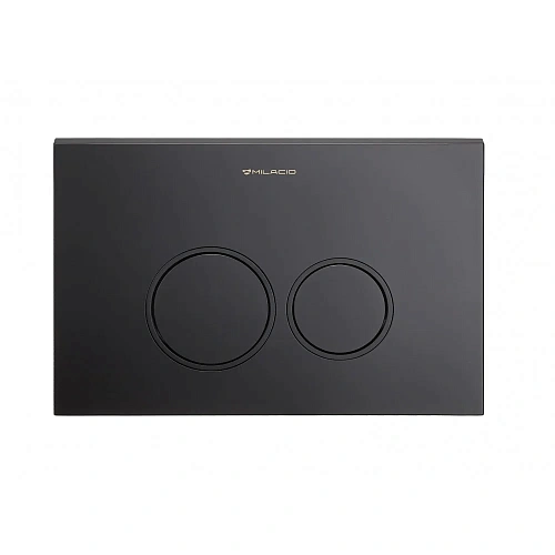 Клавиша смыва Milacio Standart MCU.203 две кнопки, механическая, черный матовый R-style Клавиша смыва Milacio Standart MCU.203 две кнопки, механическая, черный матовый R-style