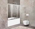 Шторка на ванну BelBagno UNIQUE-VF-2-150/180-140-C-Cr Шторка на ванну BelBagno UNIQUE-VF-2-150/180-140-C-Cr