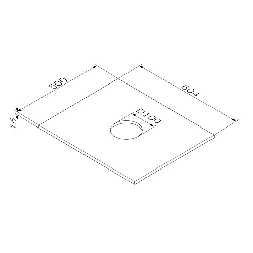 Столешница AM.PM Func M8FST0601WG для тумбы 60 см, белый Столешница AM.PM Func M8FST0601WG для тумбы 60 см, белый