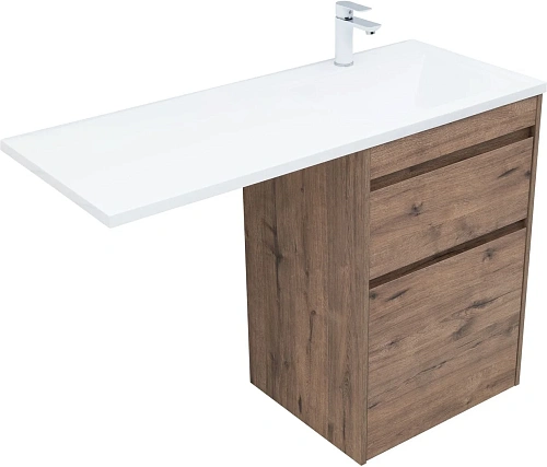 Тумба под раковину Aquanet Токио 58 дуб веллингтон напольная 2 ящика 00333648 напольная Тумба под раковину Aquanet Токио 58 дуб веллингтон напольная 2 ящика 00333648 напольная