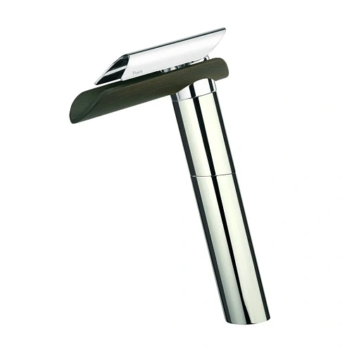 Смеситель для раковины Paini Morgana 73CR205LZLL без донного клапана высокий, хром, излив темное дер Смеситель для раковины Paini Morgana 73CR205LZLL без донного клапана высокий, хром, излив темное дер