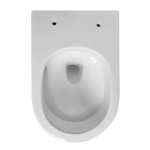 Унитаз подвесной ABBER Bequem AC1130 белый, безободковый, смыв торнадо Унитаз подвесной ABBER Bequem AC1130 белый, безободковый, смыв торнадо