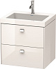 Картинка анонса товара «тумба с раковиной duravit brioso br4605o1022 60 см белый глянцевый»