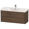 Картинка анонса товара «тумба под раковину duravit xviu xv41180b221 подвесная 121 см орех/черный»
