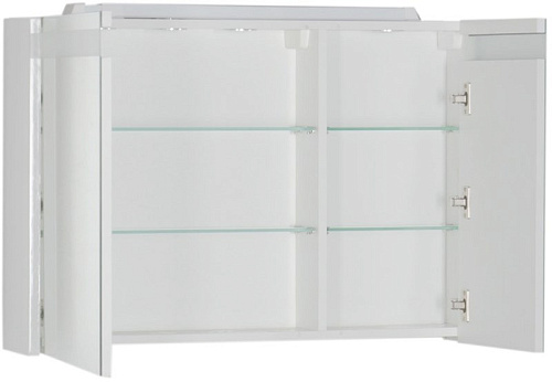 Зеркальный шкаф Aquanet Лайн 90 L (белый) 165582 Зеркальный шкаф Aquanet Лайн 90 L (белый) 165582