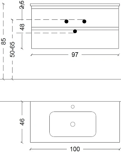 Тумба под раковину Boheme CAPOLDA 100 dark wood 849-100-D Тумба под раковину Boheme CAPOLDA 100 dark wood 849-100-D