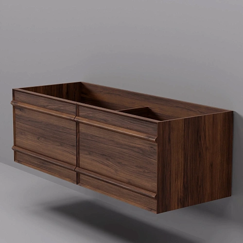 Тумба под раковину ArtDecco Bridget 120 ABR12W22D000 подвесная, черный орех Тумба под раковину ArtDecco Bridget 120 ABR12W22D000 подвесная, черный орех